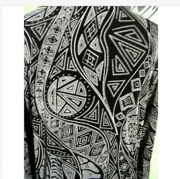 Vintage ATOC Cardigan Sweater XS/S Black White LS - Picture 6 of 7